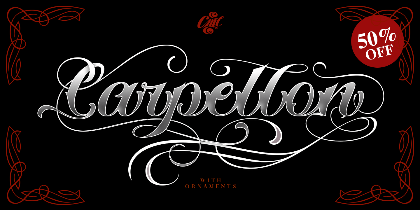 Пример шрифта Carpellon Regular